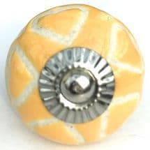 Mustard Etched Heart Design