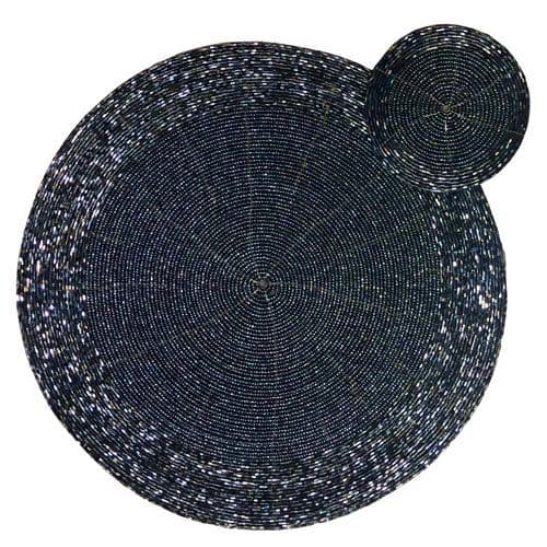 Navy Placemat and Coaster Set