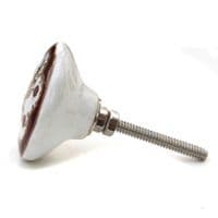 Oriental Maroon/SILVER Knob