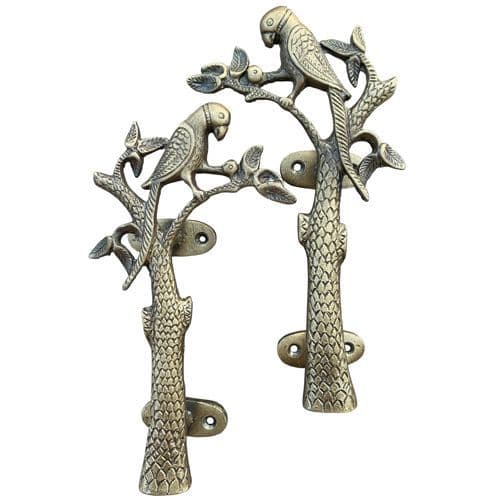 Pair of Antique bird handles