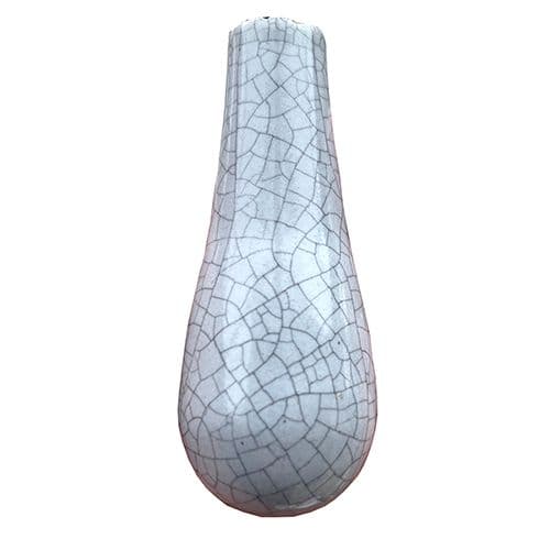 Pale Grey Ceramic light pull - Crackle glazed Inc Jute Rope