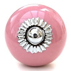 Pink round knob