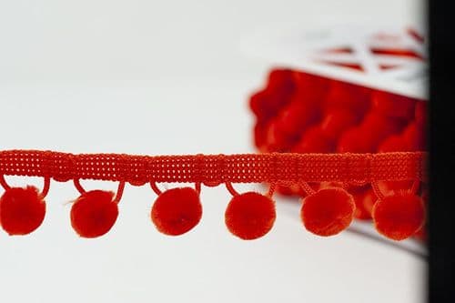 Pompom Trim - Orange
