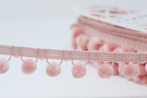 Pompom Trim - Pink