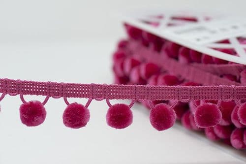 Pompom Trim - Strawberry