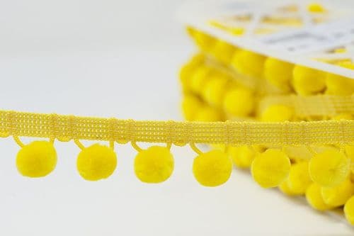 Pompom Trim - Yellow