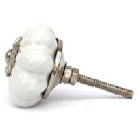 Pure white melon knob