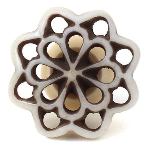 Resin Fancy Flower Knob