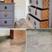 Ribbon circle pull - Antique