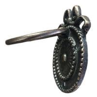 Ribbon circle pull - Antique