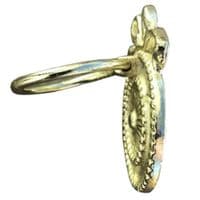Ribbon circle pull - Gold