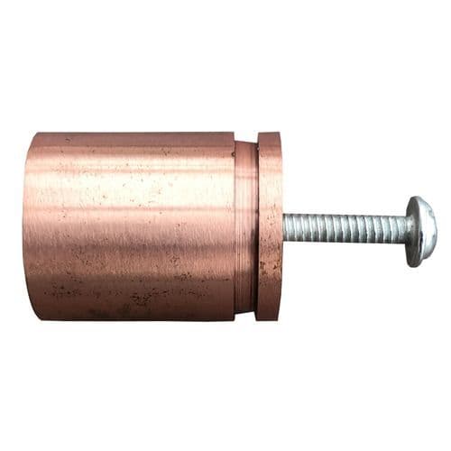 Rose Gold 25mm Dint Stub Pull