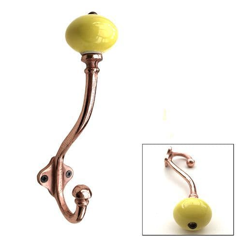 Rose gold hook, with choice of one knob