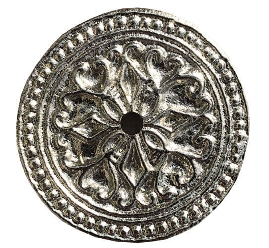 Round Intricate Backplate Silver