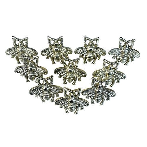 Set of 10 Bee Gold Bee Knobs