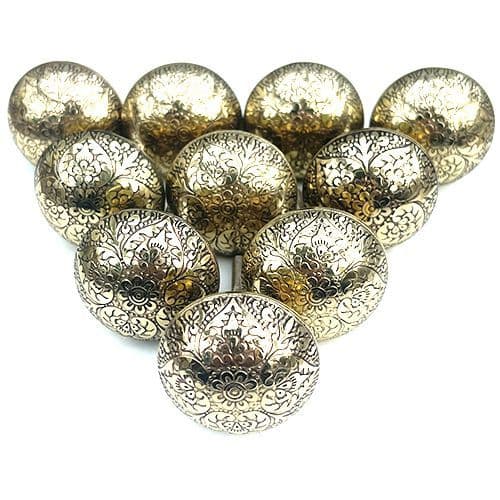 Set of 10 Brass Marrakesh Bronze