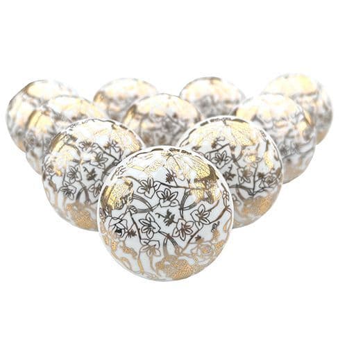 Set of 10 Filigree Knob 2 (gold)