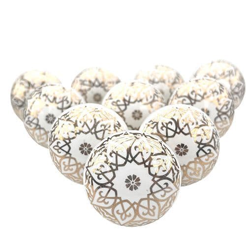 Set of 10 Filigree Knob 3 (gold)