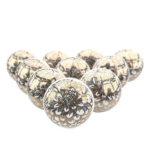 Set of 10 Filigree Knob 5 (gold)