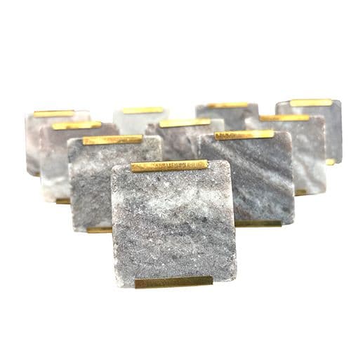 Set of 10 Natural Stone Squares