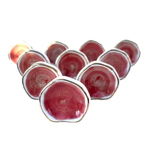 Set of 10 Pink Gold Pods