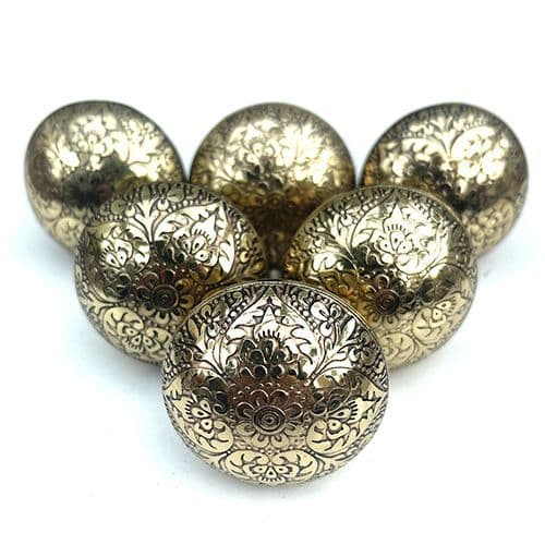 Set of 6 Brass Marrakesh Bronze