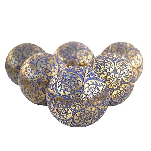 Set of 6 Brass Marrakesh Lilac/Mauve