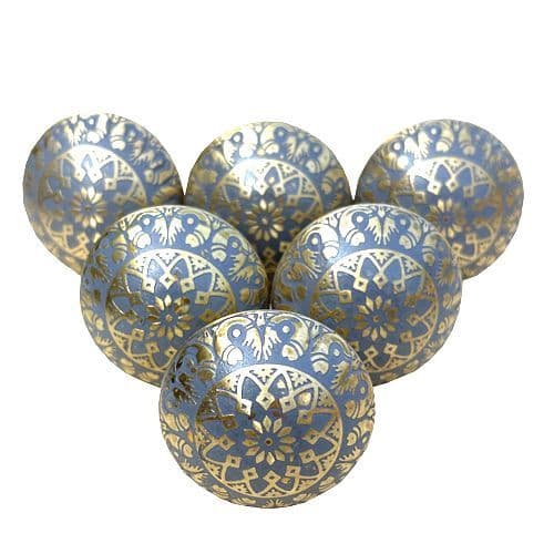 Set of 6 Brass Temple Grey