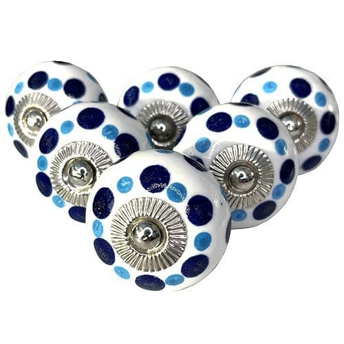 Set of 6 Candy Dots - Blue
