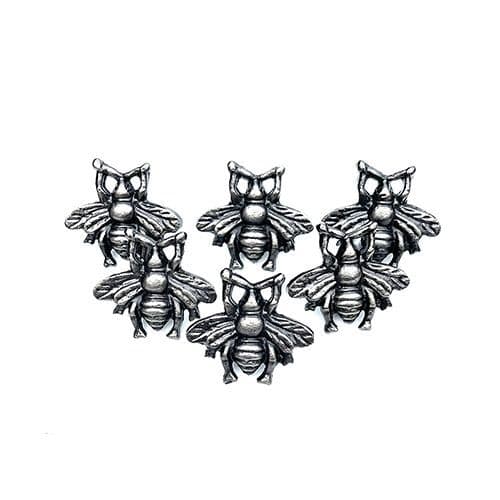 Set of 6 Pewter Bee Knobs