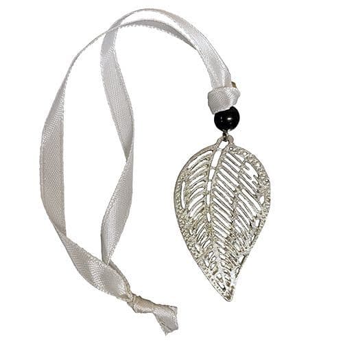 Silver Cut Out Leaf Charm