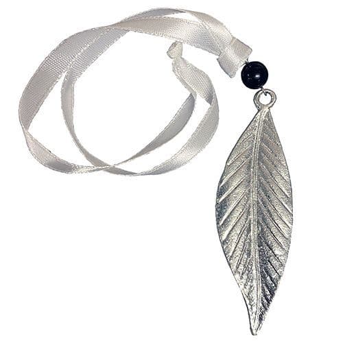 Silver Thin Leaf charm