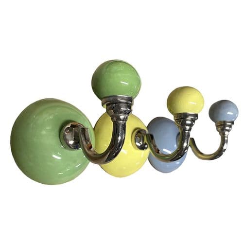 Small ceramic coloured hook