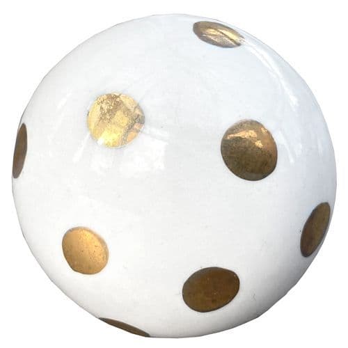 Smooth gold spots knob