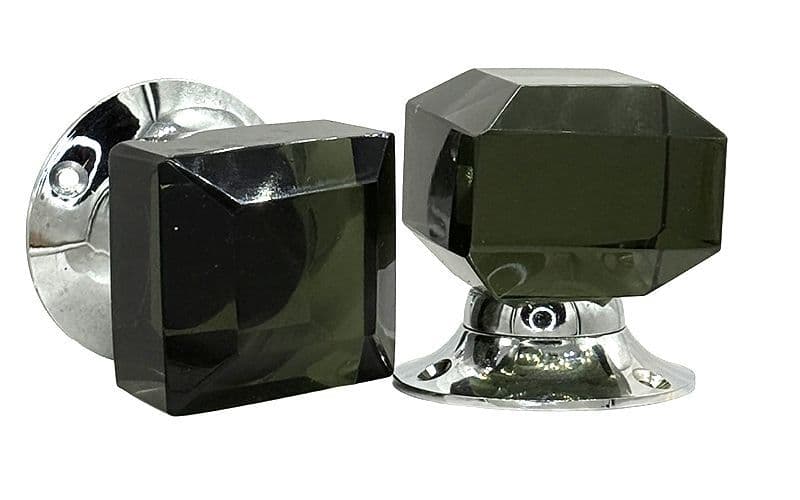 Square glass mortice - Emerald