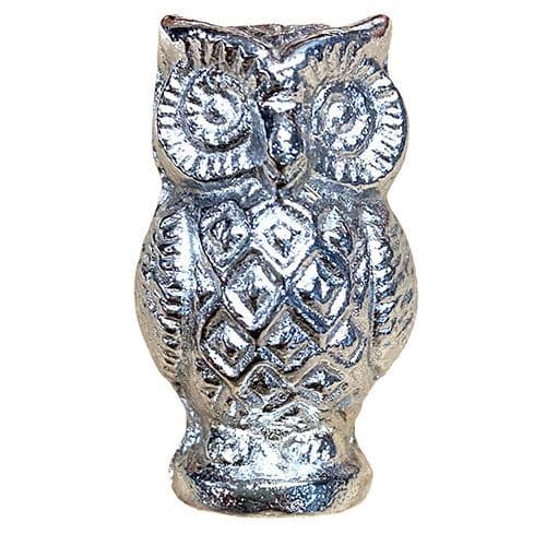 Standing Owl Knob Silver