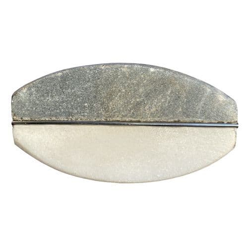 Stone Oval - Silver