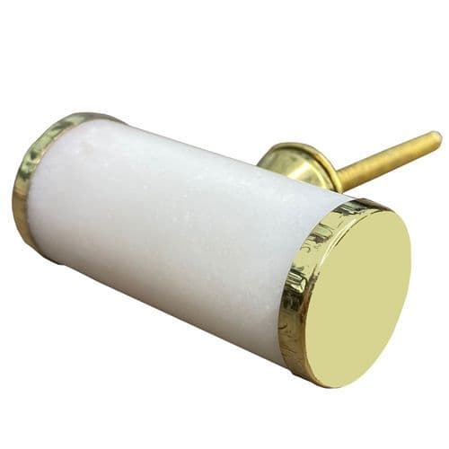 Stone white/cylinder knob