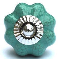 Turquoise crackle glaze melon