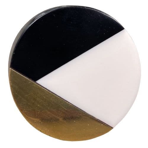 White/Black/Gold Circle