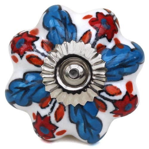 White/blue/red jolly melon knob