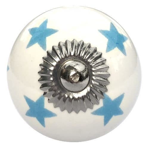 White/Bright Blue stars knob
