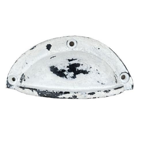 White Distressed Cup Handle