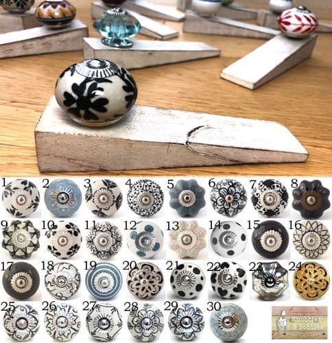 White Door Stop (Black)