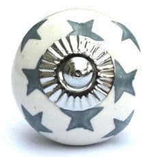 White/Grey stars knob