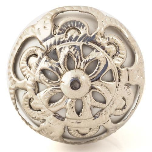 White/ ornate fitting knob