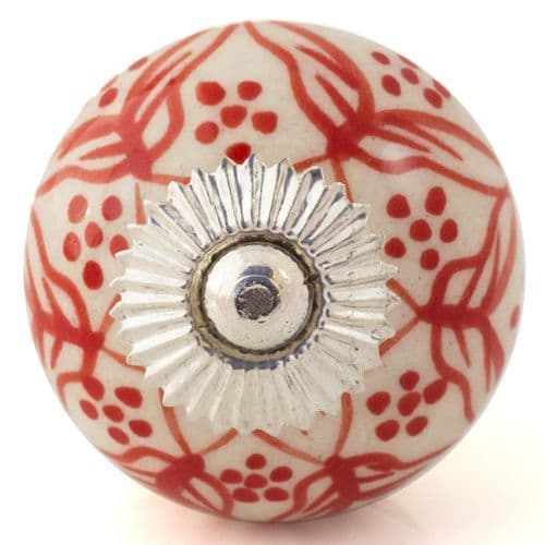 White/red pretty knob