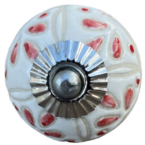 White With Pretty Red Flecks