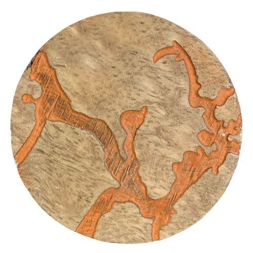 Wood orange lightning