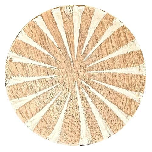 Wooden knob - White Infill